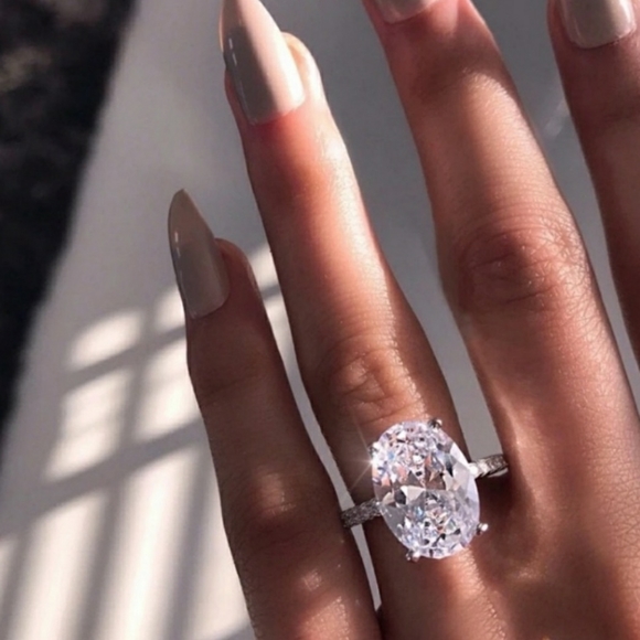 🆕 5C.T.W Oval Diamond FINAL DROP - Picture 12 of 16